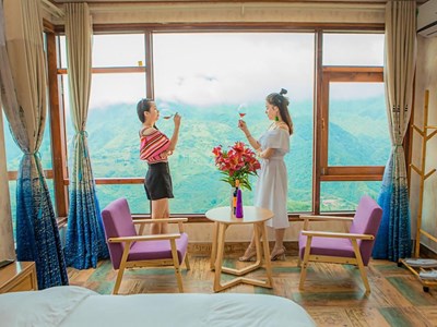 [Free&Easy Sapa] 01 đêm Khách sạn 3* The Grand Blue 