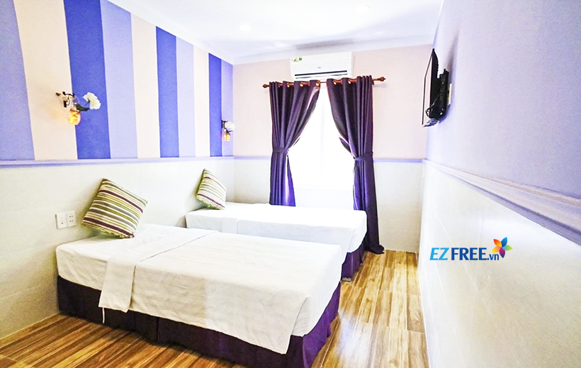 Phòng nghỉ tại khách sạn Q Songchi Côn Đảo