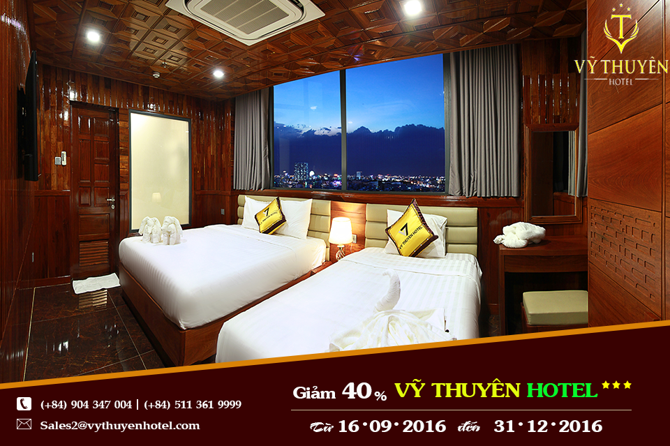 Phòng nghỉ trong khách sạn Vỹ Thuyên Đà Nẵng
